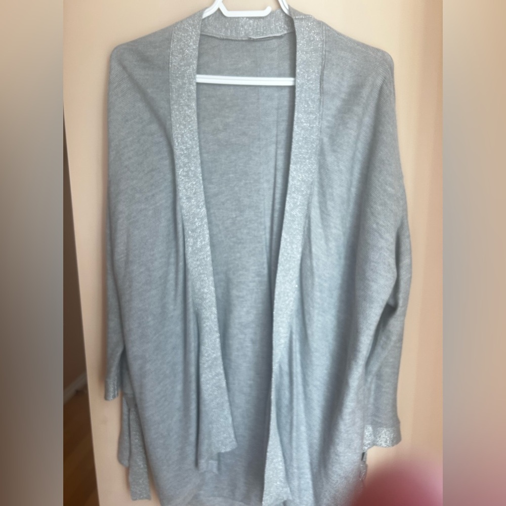 Gray Women's Cardigan Sweater